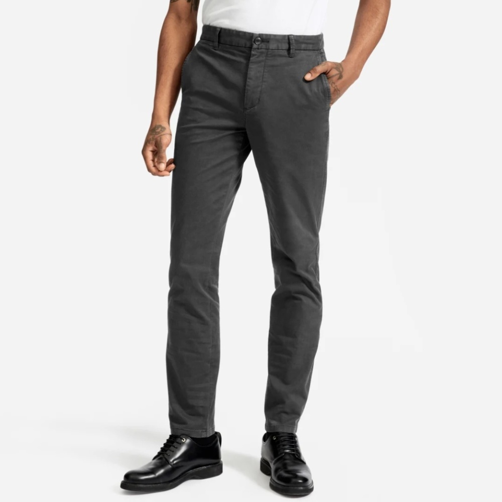 Midweight Slim Chino Pant - Grey